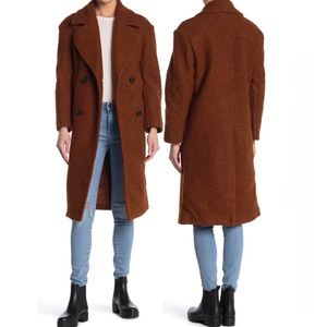 Topshop Amy Boucle Cocoon Coat